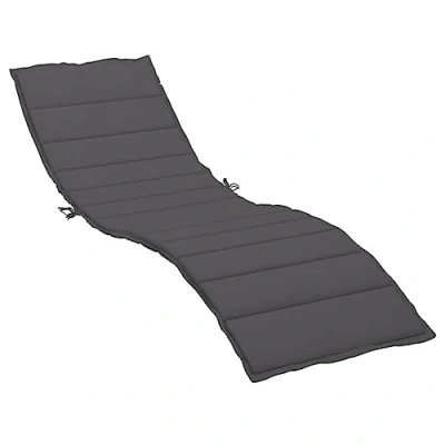 Abbildung von vidaXL Sonnenliege Auflage, Liegenauflage Outdoor, Polster Auflage für Gartenliege Liegestuhl, Polsterauflage, Anthrazit 200x70x3cm Oxford Gewebe