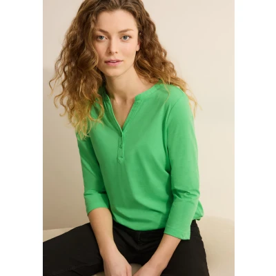 Abbildung von Cecil IM LOOK Langarmshirt, Damen, Größe: Small, Grün