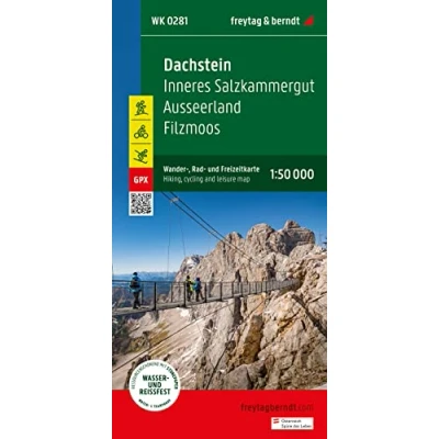 Abbildung von Dachstein, Wander , Rad und Freizeitkarte 1:50.000, freytag &amp; berndt, WK 0281: Inneres Salzkammergut Ausseerland Filzmoos, mit Infoguide, GPX ... (freytag berndt Freizeitkarten)