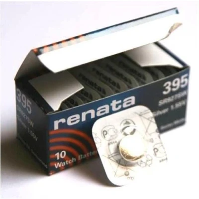 Abbildung von 10 x Renata 395 Lithium Knopfzelle SR927SW,