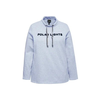 Abbildung von Ulla Popken Sweatshirt, Damen, Größe: 42/44, Light gray melange