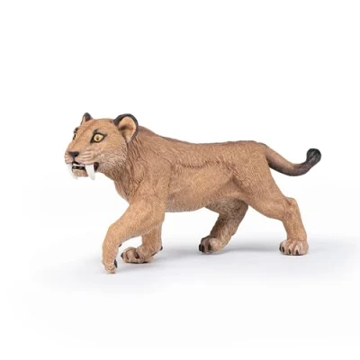 Abbildung von Papo Handbemalte Figur Dinosaurier Junge Smilodon 55081 zum Sammeln für Kinder Mädchen und Jungen ab 3 Jahren