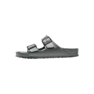 Abbildung von Birkenstock Arizona Badesandale, Damen, Größe: 36, Metallic anthracite Schuhe
