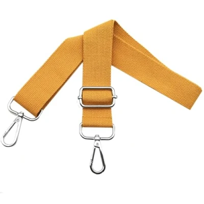 Abbildung von Taschengurte zum Wechseln Schultergurt Tasche Taschengurt Verstellbar Breit 3.8cm mit Silber Karabiner, Tragegurt für Handtaschen Damen Taschenband, Umhängegurt Taschen, Orange, Q1