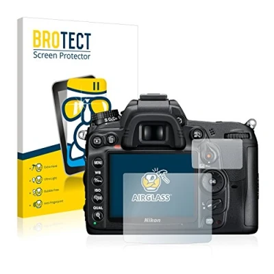 Abbildung von BROTECT Schutzglas für Nikon D7000 Schutzfolie Panzer Folie Glas [Extrem Kratzfest 9H, Anti Fingerprint, Ultra Transparent]