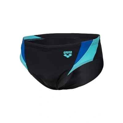 Abbildung von Arena Panel Badehose Slip, Herren, Größe: 6, Black royal water