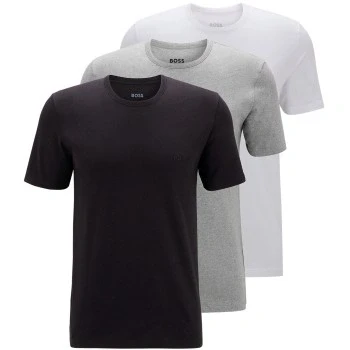 Abbildung von BOSS RN 3PACK Classic Unterhemd/shirt, Herren, Größe: XS, White/mottled grey/black
