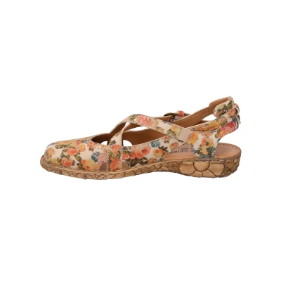 Abbildung von Josef Seibel Riemensandalette, Damen, Größe: 38, Creme Schuhe