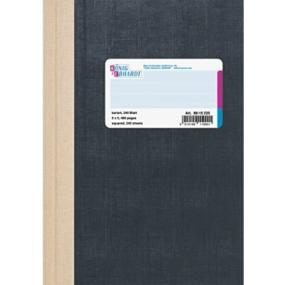 Abbildung von König &amp; Ebhardt und 8615225 Geschäftsbuch (A5 kariert 80g/m², 240 Blatt Fadenheftung)