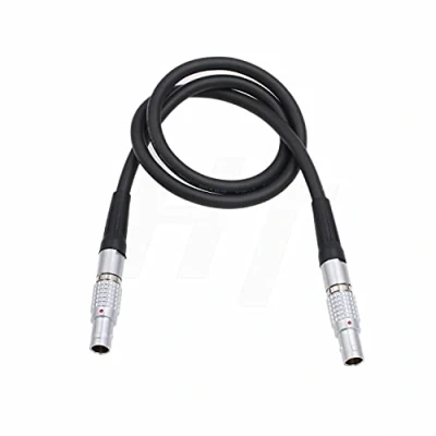 Abbildung von HangTon 0B 2 poliger Stecker auf poligen Stecker, Stromkabel für Teradek Bolt Bond, ARRI Alexa Kamera und Transvideo StarliteHD Monitor, Zacuto Sucher, rote (22 cm)