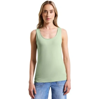 Abbildung von STREET ONE Damen A323636 Basic Top, Soft Jade Green, 42
