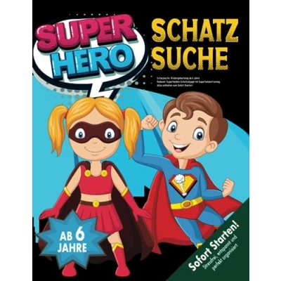 Abbildung von Schatzsuche Kindergeburtstag ab 6 Jahre: Kaboom! Superhelden Schnitzeljagd mit Superheldentraining. Alles enthalten zum Sofort Starten! (Bravo Schatzsuche)