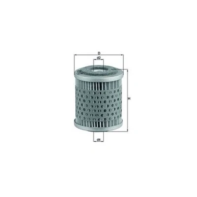 Abbildung von MAHLE ORIGINAL KX 38 Kraftstofffilter Filtereinsatz VOLVO: 740 Kombi, 240 Limousine, Kombi