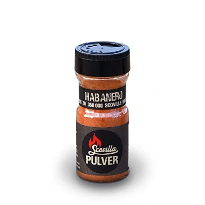 Abbildung von Scovillas Habanero, Chilipulver im Shaker, 50g