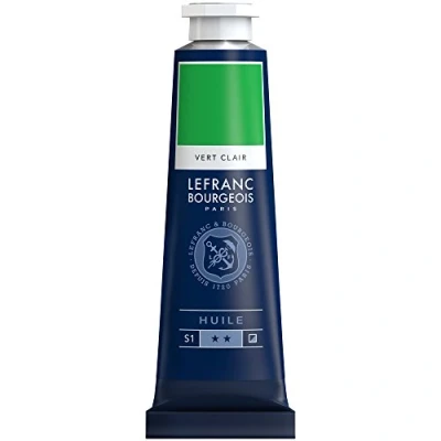 Abbildung von Lefranc Bourgeois 810029 feine Ölfarbe, lichtecht mit hervorragender Deckkraft &amp; hoher Farbintensität, gleichmässiger Konsistenz und optimaler Mischbarkeit, 40ml Tube Hellgrün