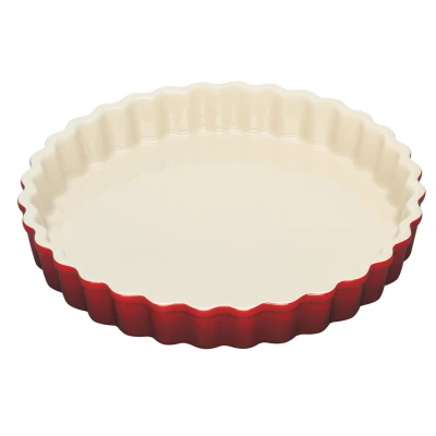 Abbildung von Le Creuset Tarteform aus Steinzeug, 24 cm, 1.4 Liter, Kirschrot, 71120240600001