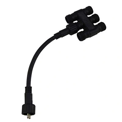 Abbildung von Mehrfachstecker, 5 Fach, für 12V Strom, 2 polig