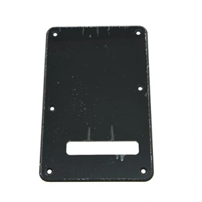 Abbildung von KAISH Strat Rückplatte ST Tremolo Abdeckung Single Schwarz 1 lagig
