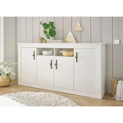 Abbildung von Home affaire Sideboard &quot;RAVENNA&quot;, im romantischen Landhausstil, Griffe aus Metall, Breite 201 cm