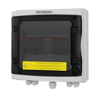 Abbildung von Solar Anschlusskasten PV DC 1000V T2 2 Strings 2x Mersen Überspannungsschutz Photovoltaik Blitzschutz Doktorvolt