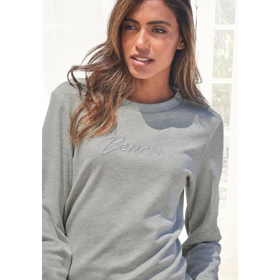 Abbildung von Bench Sweatshirt, Damen, Größe: 32/34, Hellgrau meliert