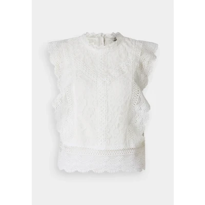 Abbildung von ONLY Onlkaro Bluse, Damen, Größe: XS, Cloud dancer