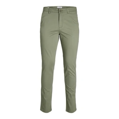 Abbildung von JACK &amp; JONES Male Chino Hose Slim Fit Hose, Farbe:Grün, Jeans/Hosen Neu:33W / 32L