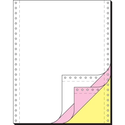Abbildung von SIGEL 33243 Endlospapier 12 Zoll x 240 mm (A4 hoch), 60/53/57 g, 600 Sätze 3fach, Druckerpapier