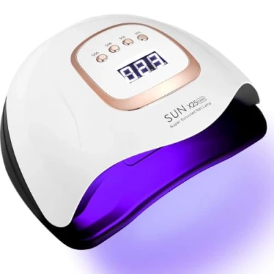 Abbildung von JOFLVA UV Lampe Gelnägel, 380W 81 LED Gelnagellack Lampe, Nägel, 4 Timern LCD Display, Auto Sensor Schnell Nageltrockner Geeignet für alle Nagellampe Maniküre Haus und Salon