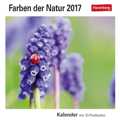 Abbildung von Farben der Natur Postkartenkalender 2024. Farbenprächtige Naturaufnahmen in einem Fotokalender im Postkartenformat. Tischkalender zum Aufstellen mit 53 Postkarten: Wochenkalender Postkarten