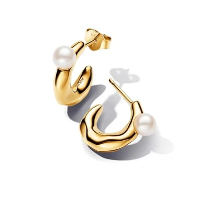 Abbildung von Pandora Shaped Ohrringe, Damen, Größe: One Size, Gold plated