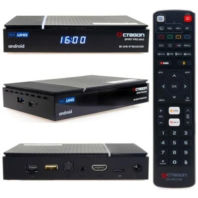 Abbildung von Octagon Streaming Box Spirit Pro Max 8K UHD Android TV 11 Media