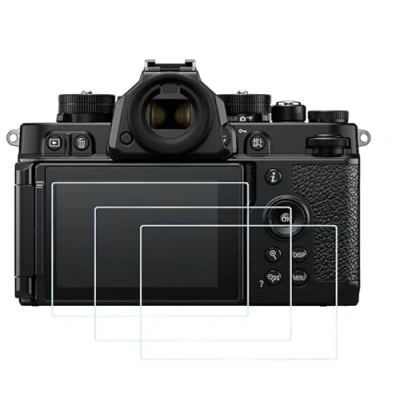 Abbildung von Fire Rock Z f Zf Displayschutzfolie für Nikon Kamera, ultraklar, kratzfest, blasenfrei, gehärtetes Glas, 3 Stück