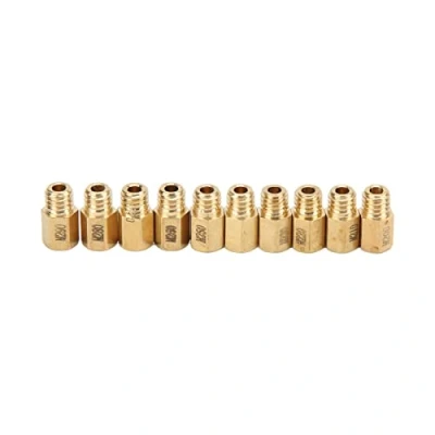 Abbildung von Hauptdüse Mikuni,Vergaser Hauptdüsensatz, Messing 10Pcs/Set Vergaser Vollmessing Ersatz Für Mikuni Vm Tm Tmx Carb 200‑290
