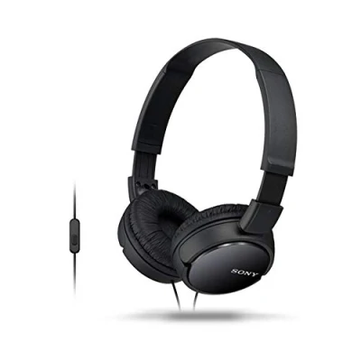 Abbildung von Sony MDR ZX110AP Stereo Headset mit In Line Mikrofon schwarz