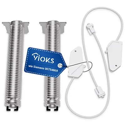 Abbildung von VIOKS Montagezubehör Geschirrspüler Set 2xTürscharnierfeder 2xSeilzug Ersatz für Siemens 00754869 (Set, 1 St)