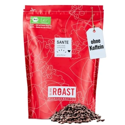 Abbildung von Blank Roast SANTE 750g Bio Kaffeebohnen koffeinfrei 100% Arabica aus Peru schonend &amp; umweltfreundlich entkoffeiniert säurearm mit voller Crema ideal für jede Zubereitungsart