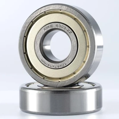 Abbildung von XiKe 2 Stück 6303 ZZ Kugellager 17x47x14mm Chromstahl und Doppelte Metalldichtung 6303Z Rillenkugellager mit Dichtungen