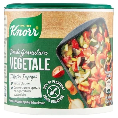 Abbildung von Knorr Brodo Granulare Vegetale pflanzliche granulierte Brühe 150g Geschmack für Ihre Gerichte Gluten frei laktosefrei 100% Italienische