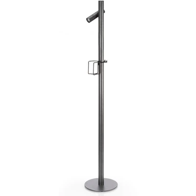 Abbildung von EVOTEC Gartenleuchte &quot;PAUL Grilleuchte, Taschenleuchte, Stehleuchte, Tischleuchte&quot;, 1 flammig, Leuchtmittel LED Board fest integriert, ideal zum Grillen, Multiring mit Flaschenhalter + 3 Haken