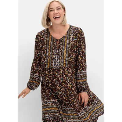 Abbildung von Sheego Druckkleid &quot;Große Größen&quot;, im Mustermix, in A Linie