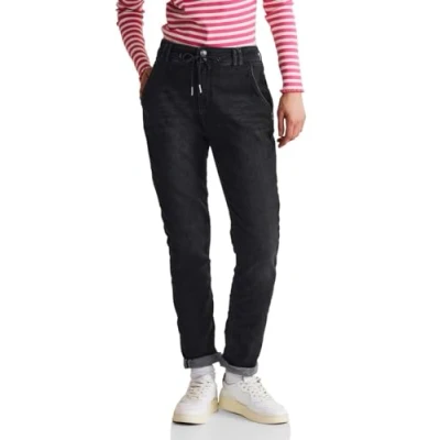Abbildung von Street One Jeans Tapered Fit, Damen, Größe: 33x30, Schwarz