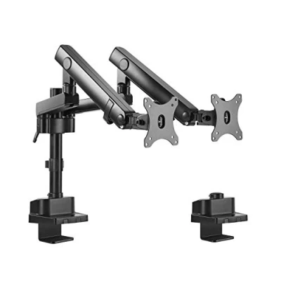 Abbildung von Maclean MC 812 2 Fach Monitorhalter mit Gasfeder Tischhalterung Monitorarm Monitorständer VESA 75x75 100x100 17&quot; 32&quot; Für Monitore
