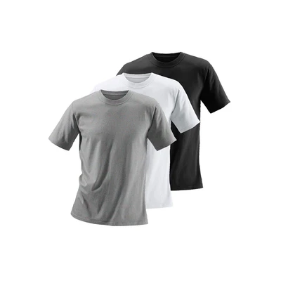 Abbildung von H.I.S 3 PACK Tshirt basic, Herren, Größe: Small, Grau meliert