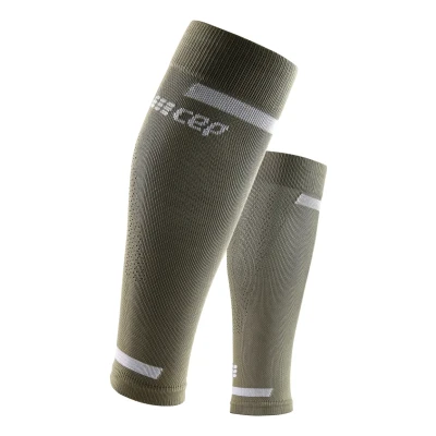 Abbildung von CEP THE RUN Compression Refelctive CALF Sleeves MADE IN Germany Bandagen, Größe: XL, Olive