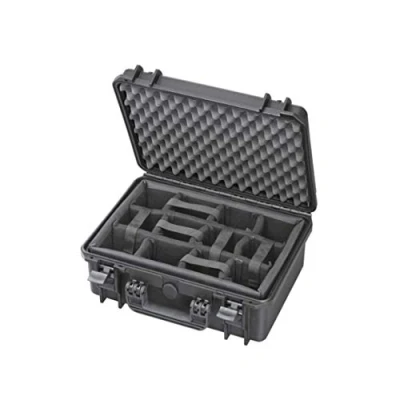 Abbildung von TomCase Profi Fotokoffer Kamerakoffer mit gepolsterter Inneneinteilung aus Nylon flexibel anpassbar; wasserdichter Outdoor Case IP67 (XT380CAM)