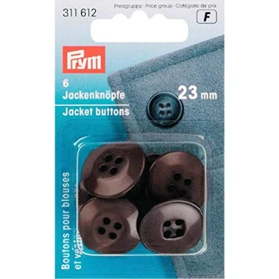 Abbildung von 311612 Jackenknöpfe 23 mm dunkelbraun
