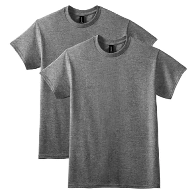 Abbildung von Gildan Herren DryBlend T Shirt, Style G8000, Multipack Hemd, Graphit Heather (2er Pack), Mittel