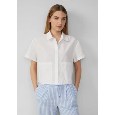 Abbildung von s.Oliver VERKÜRZTE IM Relaxed FIT MIT Aufgesetzten Taschen Hemdbluse, Damen, Größe: 36, Weiß