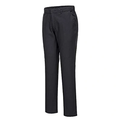 Abbildung von Portwest Stretch Slim Fit Chinos, Color: Black, Size: 30 Reg